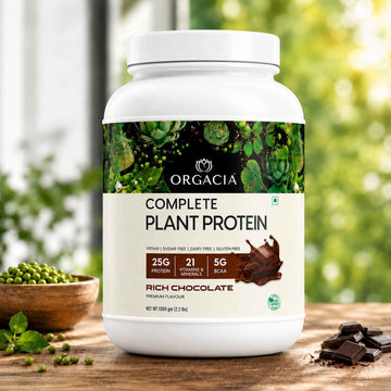 Orgacia Complete Plant Based Protein Powder For Men & Women