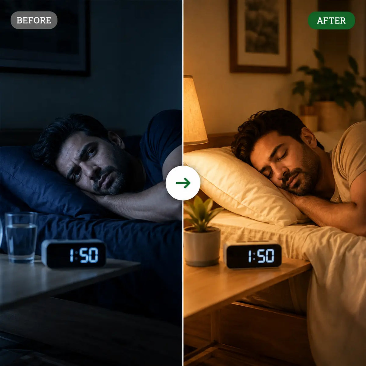 Fall asleep fast. Wake up fresh.